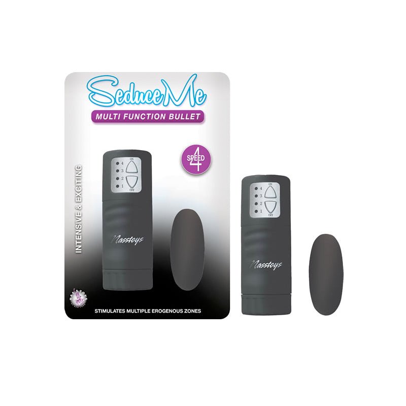 Seduce Me Multi Function Bullet 4 Speeds Black - Royal Sins