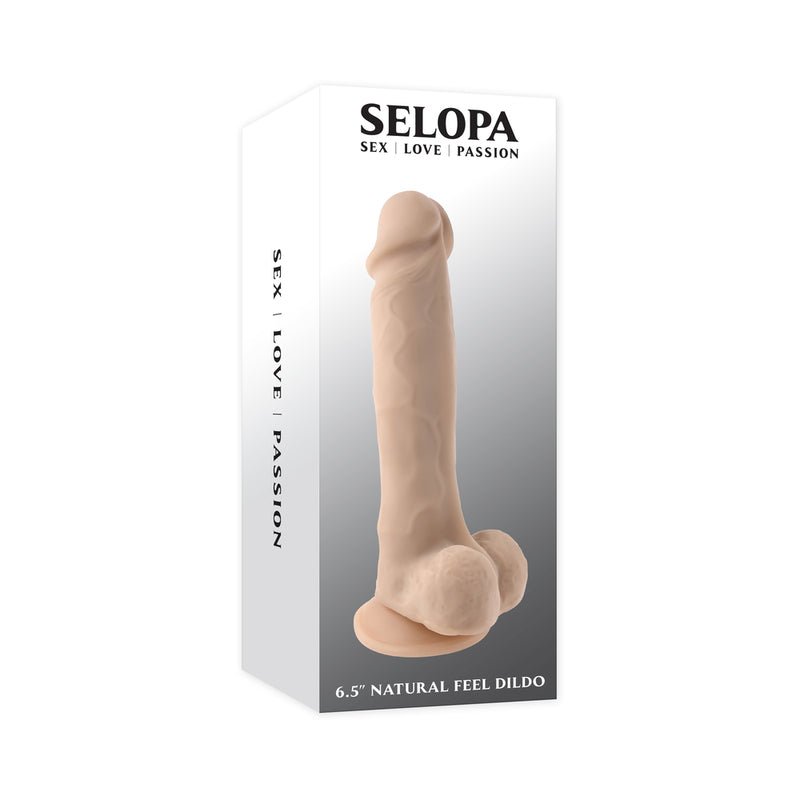 Selopa 6.5 in. Natural Feel Dildo Light - Royal Sins