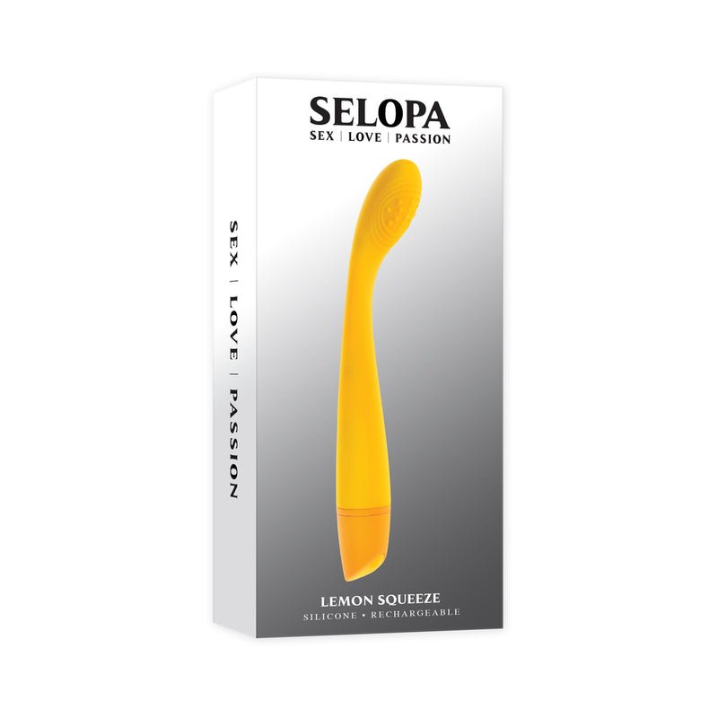 Selopa Lemon Squeeze Rechargeable Vibe Silicone Yellow - Royal Sins