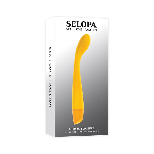 Selopa Lemon Squeeze Rechargeable Vibe Silicone Yellow - Royal Sins