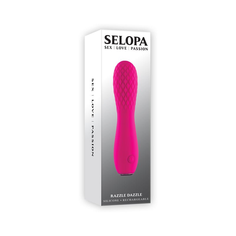Selopa Razzle Dazzle Rechargeable Vibe Silicone Pink - Royal Sins