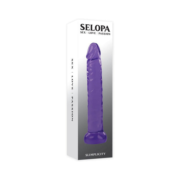 Selopa Slimplicity 6 in. Jelly Dong Purple - Royal Sins