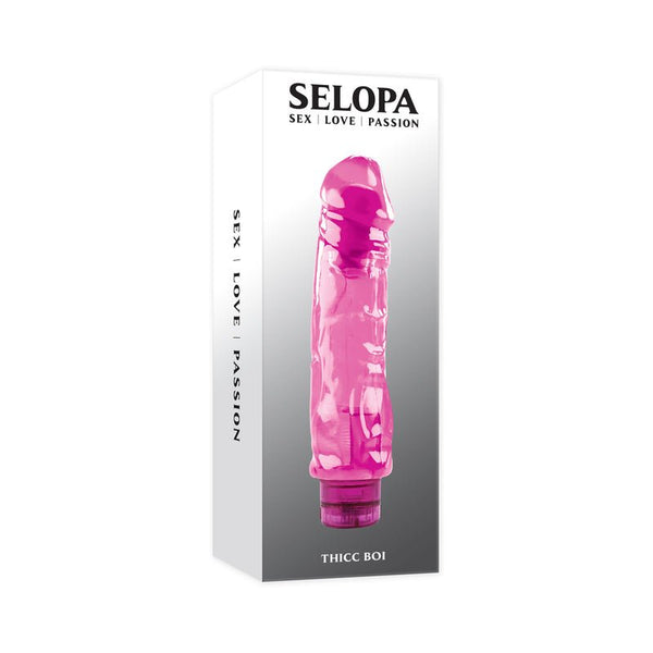 Selopa Thicc Boi Vibrating Vibe Rubber Pink - Royal Sins