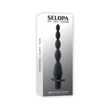 Selopa Vibrating Butt Beads Rechargeable Anal Silicone Black - Royal Sins