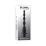 Selopa Vibrating Butt Beads Rechargeable Anal Silicone Black - Royal Sins