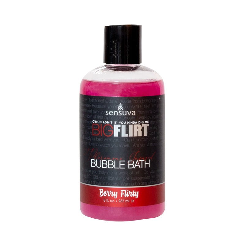 Sensuva Big Flirt Pheromone - Infused Bubble Bath Berry Flirty 8 oz. - Royal Sins