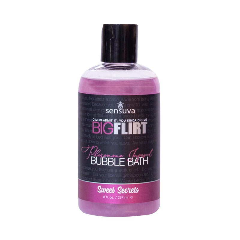 Sensuva Big Flirt Pheromone - Infused Bubble Bath Sweet Secrets 8 oz. - Royal Sins