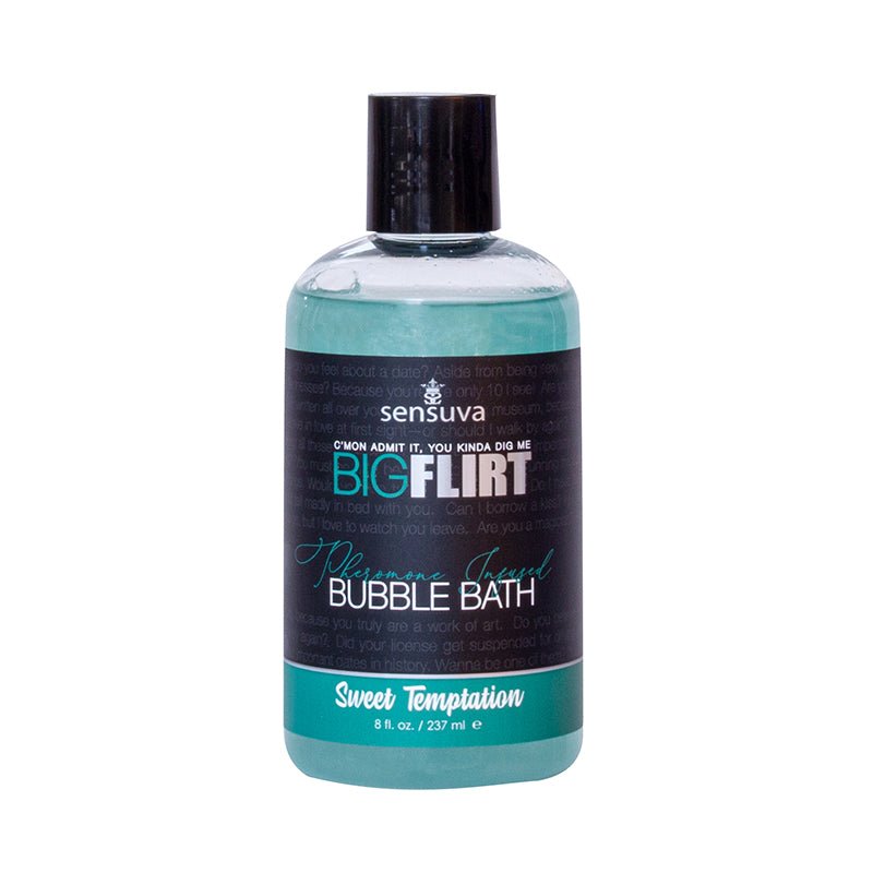 Sensuva Big Flirt Pheromone - Infused Bubble Bath Sweet Temptation 8 oz. - Royal Sins