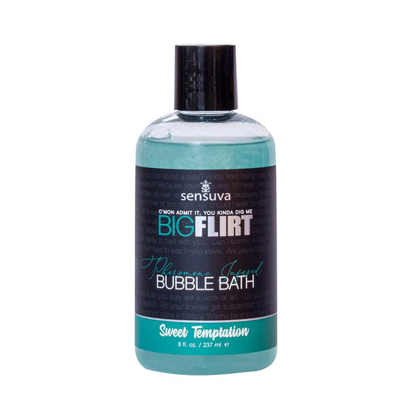 Sensuva Big Flirt Pheromone - Infused Bubble Bath Sweet Temptation 8 oz. - Royal Sins