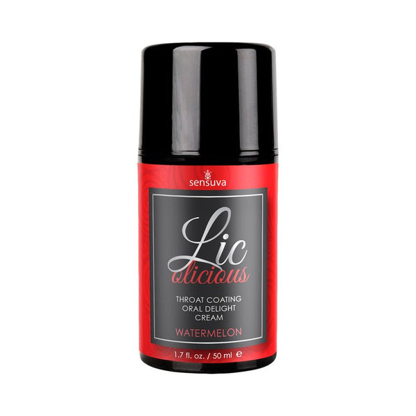 Sensuva Lic - o - licious Throat Coating Oral Delight Cream Watermelon 1.7 oz. - Royal Sins