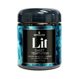 Sensuva Lit Sweet Temptation Luxury Massage Candle 4 oz. - Royal Sins