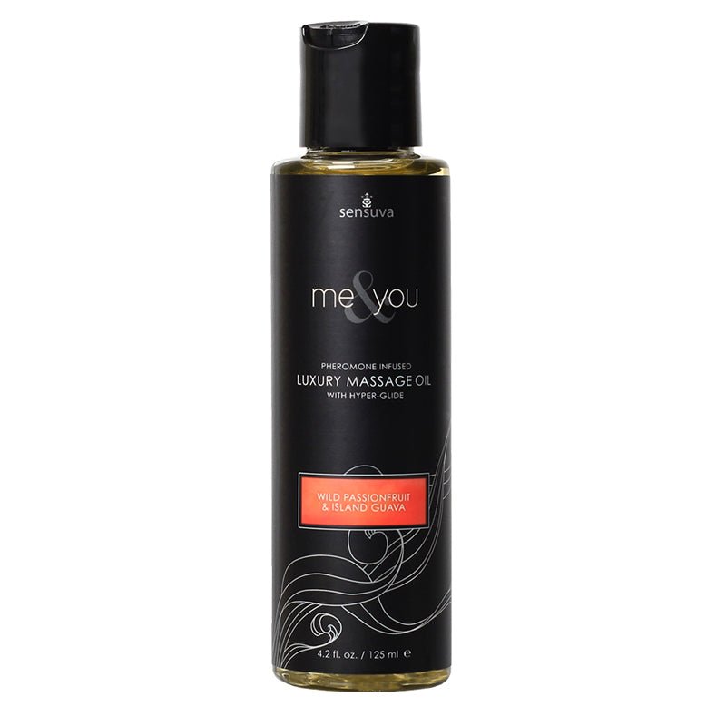 Sensuva Me & You Pheromone - Infused Luxury Massage Oil Passion Fruit Guava 4.2 oz. - Royal Sins
