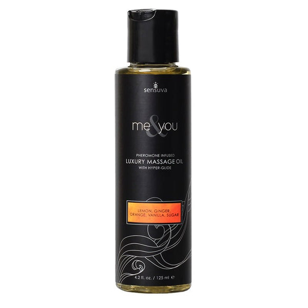 Sensuva Me & You Pheromone - Infused Luxury Massage Oil Sugar and Citrus 4.2 oz. - Royal Sins