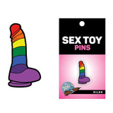 Sex Toy Pin Rainbow Dildo - Royal Sins