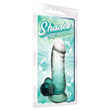 Shades Small 6in Jelly TPR Gradient Dong Emerald - Royal Sins