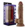 Shaft Model A: 9.5 in. Dual Density Silicone Dildo with Balls Oak - Royal Sins
