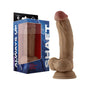Shaft Model C: 7.5 in. Dual Density Silicone Dildo with Balls Oak - Royal Sins