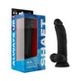 Shaft Model C 9.5 in. Liquid Silicone Dong with Balls Black - Royal Sins