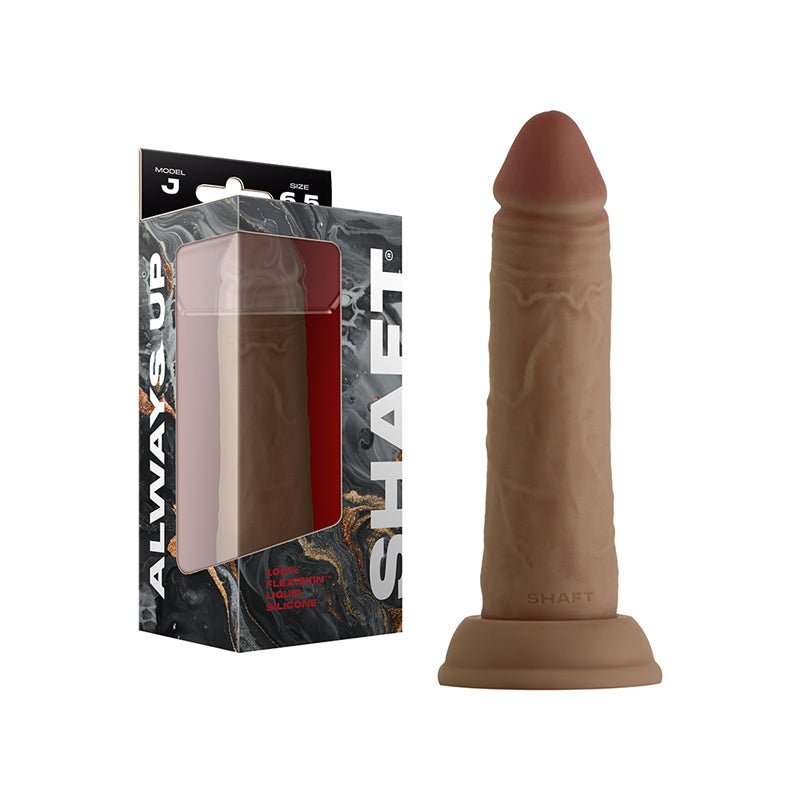 Shaft Model J: 6.5 in. Dual Density Silicone Dildo Oak - Royal Sins
