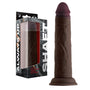 Shaft Model J: 8.5 in. Dual Density Silicone Dildo Mahogany - Royal Sins