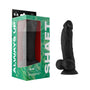 Shaft Model N 9.5 in. Liquid Silicone Dong with Balls Black - Royal Sins