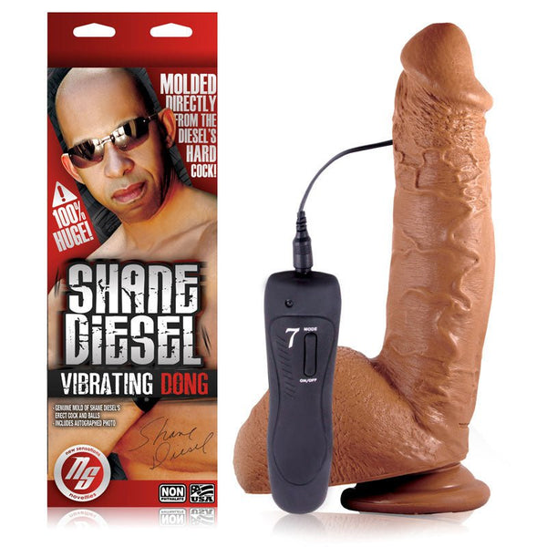 Shane Diesel 10 in. Vibrating Dildo - Royal Sins