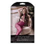 Sheer Bad Habit Harness Stockings & Butterfly Pasties Set Magenta O/S - Royal Sins