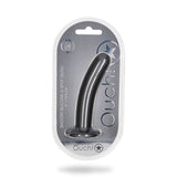 Shots Ouch! Smooth Silicone 6 in. G - Spot Dildo Gunmetal - Royal Sins