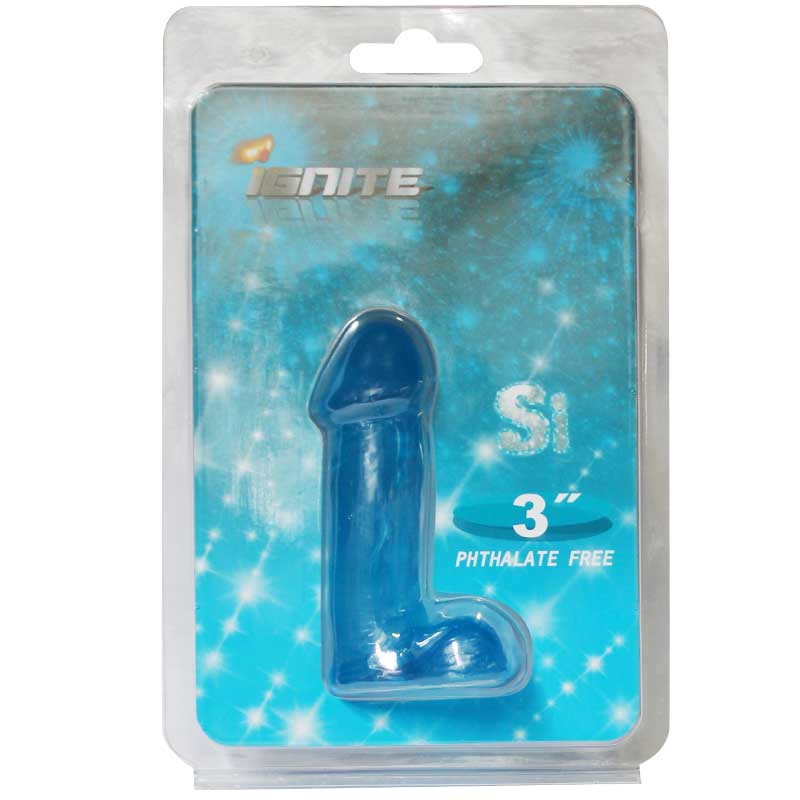 SI 3in Cock with Balls Blue - Royal Sins