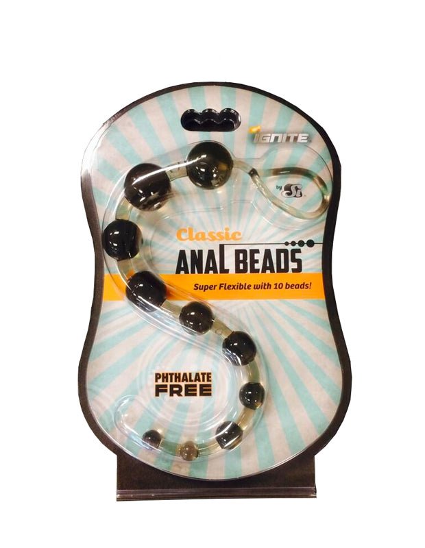 SI Classic Anal Beads (Black) - Royal Sins