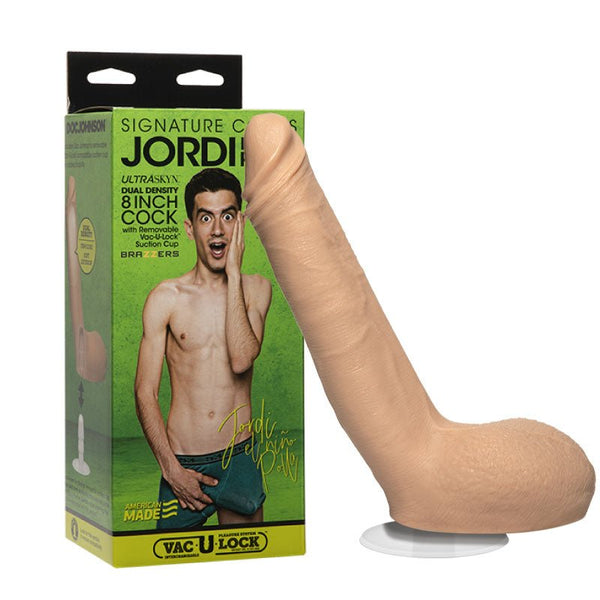 Signature Cocks Jordi El Nino Polla 8 inch ULTRASKYN Cock Vanilla - Royal Sins