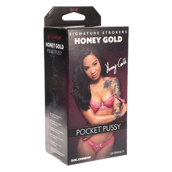 Signature Strokers - Honey Gold - ULTRASKYN Pocket Pussy Caramel - Royal Sins