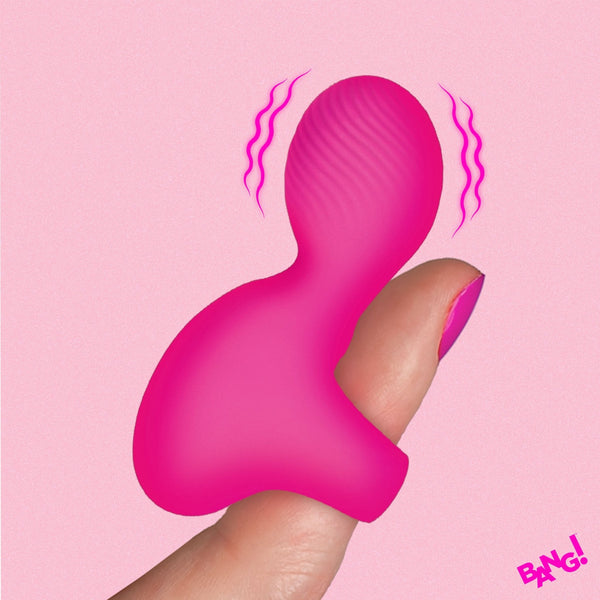 Silicone Finger Vibrator - Pink - Royal Sins