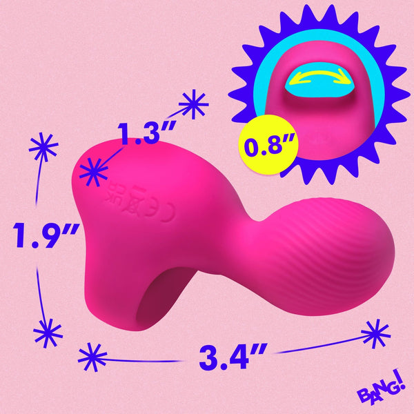 Silicone Finger Vibrator - Pink - Royal Sins