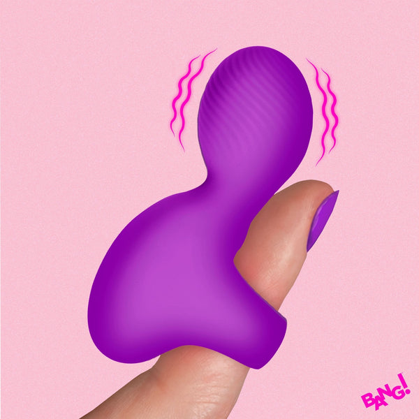 Silicone Finger Vibrator - Purple - Royal Sins