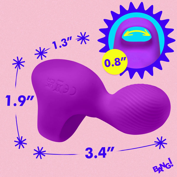 Silicone Finger Vibrator - Purple - Royal Sins