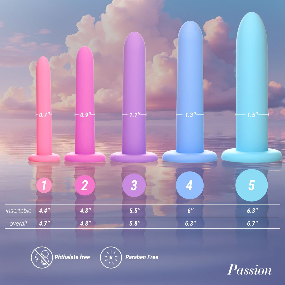 Silicone Pelvic Kegel Exerciser Set - Royal Sins