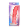 Simply Sweet Wavy 8 in. Silicone Dildo Pink/White - Royal Sins