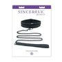 Sincerely, Sportsheets Lace Adjustable Collar & Leash Black - Royal Sins