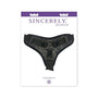 Sincerely, Sportsheets Lace Adjustable Strap - On Harness Black - Royal Sins