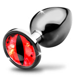 Sinister Eye Red Eye Metal Butt Plug - Large - Royal Sins