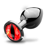 Sinister Eye Red Eye Metal Butt Plug - Medium - Royal Sins