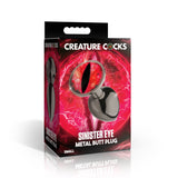 Sinister Eye Red Eye Metal Butt Plug - Small - Royal Sins