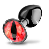 Sinister Eye Red Eye Metal Butt Plug - Small - Royal Sins