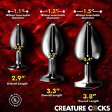 Sinister Eyes Red Eye Metal Butt Plug Set - Royal Sins
