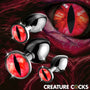 Sinister Eyes Red Eye Metal Butt Plug Set - Royal Sins