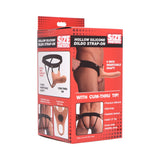 Size Matters Hollow Silicone Dildo Strap - On Beige - Royal Sins