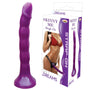 Skinny Me Strap On Dildo With Harness Purple 7in - Royal Sins