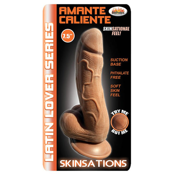 Skinsations Latin Lover Series Amante Caliente 7.5 Inch - Royal Sins