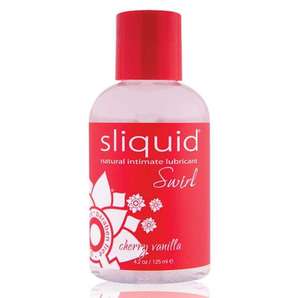 Sliquid Swirl Cherry Vanilla Flavored Lubricant 4.2 oz. - Royal Sins